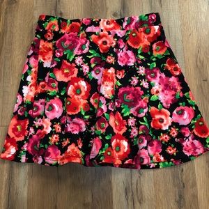 Multi-color flower skirt